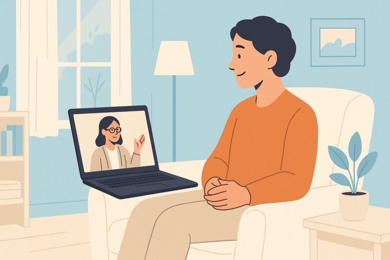 Online terapi için güvenli görüşme ortamı